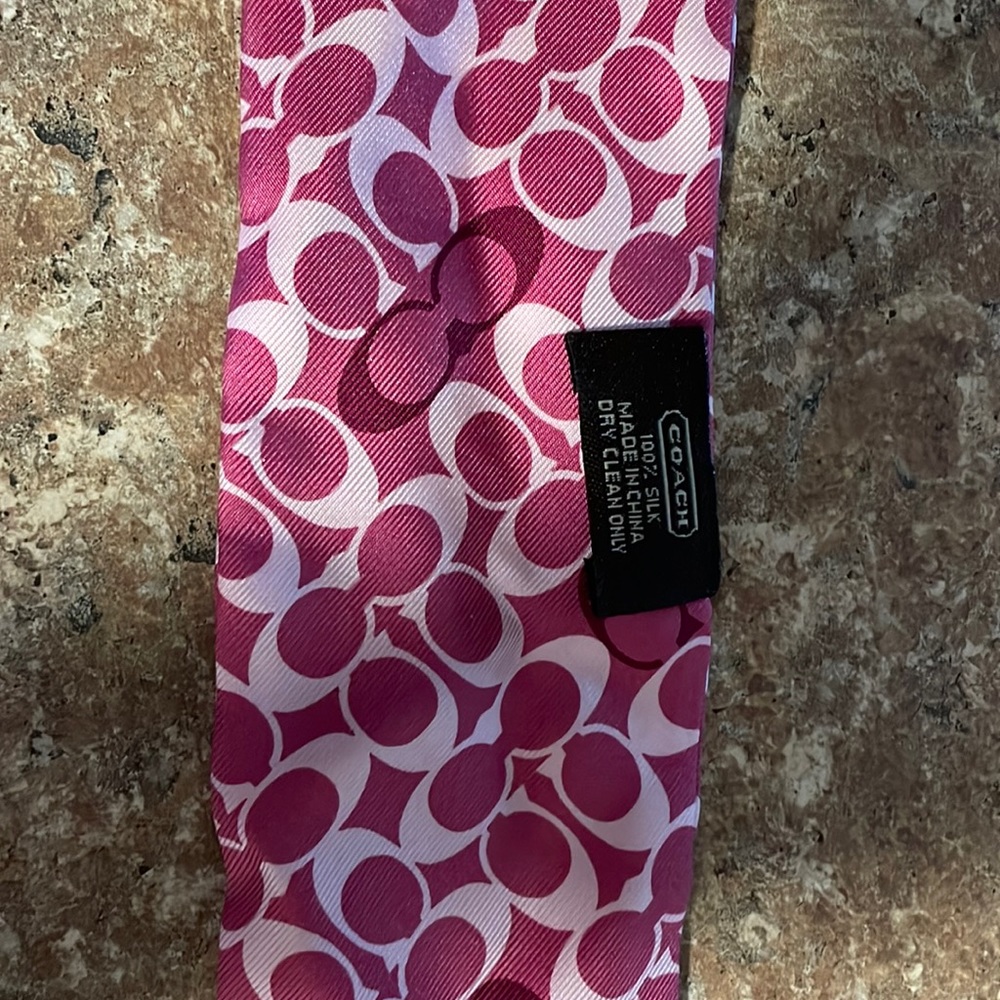 Coach silk headband scarf